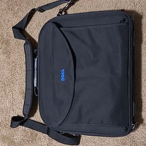 Dell laptop carry bag, black  17.5" wide by 14" long by 3" tall